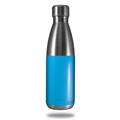 Skin Decal Wrap for RTIC Water Bottle 17oz Solid Color Blue Neon (BOTTLE NOT INCLUDED)