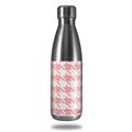 Skin Decal Wrap for RTIC Water Bottle 17oz Houndstooth Pink (BOTTLE NOT INCLUDED)