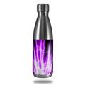 Skin Decal Wrap for RTIC Water Bottle 17oz Lightning Purple (BOTTLE NOT INCLUDED)