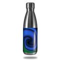 Skin Decal Wrap for RTIC Water Bottle 17oz Alecias Swirl 01 Blue (BOTTLE NOT INCLUDED)