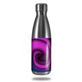 Skin Decal Wrap for RTIC Water Bottle 17oz Alecias Swirl 01 Purple (BOTTLE NOT INCLUDED)