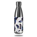 Skin Decal Wrap for RTIC Water Bottle 17oz Butterflies Blue (BOTTLE NOT INCLUDED)