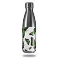 Skin Decal Wrap for RTIC Water Bottle 17oz Butterflies Green (BOTTLE NOT INCLUDED)