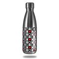 Skin Decal Wrap for RTIC Water Bottle 17oz XO Hearts (BOTTLE NOT INCLUDED)