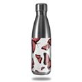 Skin Decal Wrap for RTIC Water Bottle 17oz Butterflies Pink (BOTTLE NOT INCLUDED)