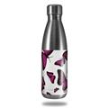 Skin Decal Wrap for RTIC Water Bottle 17oz Butterflies Purple (BOTTLE NOT INCLUDED)