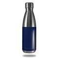 Skin Decal Wrap for RTIC Water Bottle 17oz Solids Collection Navy Blue (BOTTLE NOT INCLUDED)