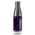Skin Decal Wrap for RTIC Water Bottle 17oz Twisted Garden Purple and Hot Pink (BOTTLE NOT INCLUDED)