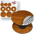 Decal Style Vinyl Skin Wrap 3 Pack for PopSockets Wood Grain - Oak 01 (POPSOCKET NOT INCLUDED)