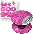 Decal Style Vinyl Skin Wrap 3 Pack for PopSockets Triangle Mosaic Fuchsia (POPSOCKET NOT INCLUDED)
