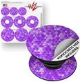 Decal Style Vinyl Skin Wrap 3 Pack for PopSockets Triangle Mosaic Purple (POPSOCKET NOT INCLUDED)