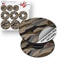 Decal Style Vinyl Skin Wrap 3 Pack for PopSockets Camouflage Brown (POPSOCKET NOT INCLUDED)