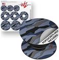 Decal Style Vinyl Skin Wrap 3 Pack for PopSockets Camouflage Blue (POPSOCKET NOT INCLUDED)