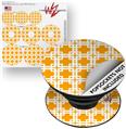 Decal Style Vinyl Skin Wrap 3 Pack for PopSockets Boxed Orange (POPSOCKET NOT INCLUDED)
