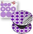 Decal Style Vinyl Skin Wrap 3 Pack for PopSockets Boxed Purple (POPSOCKET NOT INCLUDED)