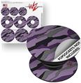 Decal Style Vinyl Skin Wrap 3 Pack for PopSockets Camouflage Purple (POPSOCKET NOT INCLUDED)