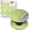 Decal Style Vinyl Skin Wrap 3 Pack for PopSockets Wavey Sage Green (POPSOCKET NOT INCLUDED)