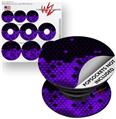 Decal Style Vinyl Skin Wrap 3 Pack for PopSockets HEX Purple (POPSOCKET NOT INCLUDED)