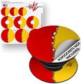 Decal Style Vinyl Skin Wrap 3 Pack for PopSockets Ripped Colors Red Yellow (POPSOCKET NOT INCLUDED)