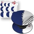 Decal Style Vinyl Skin Wrap 3 Pack for PopSockets Ripped Colors Blue White (POPSOCKET NOT INCLUDED)
