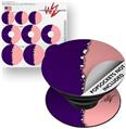 Decal Style Vinyl Skin Wrap 3 Pack for PopSockets Ripped Colors Purple Pink (POPSOCKET NOT INCLUDED)