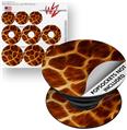 Decal Style Vinyl Skin Wrap 3 Pack for PopSockets Fractal Fur Giraffe (POPSOCKET NOT INCLUDED)