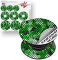 Decal Style Vinyl Skin Wrap 3 Pack for PopSockets HEX Mesh Camo 01 Green Bright (POPSOCKET NOT INCLUDED)