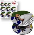 Decal Style Vinyl Skin Wrap 3 Pack for PopSockets WWII Bomber War Plane Pin Up Girl (POPSOCKET NOT INCLUDED)