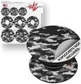 Decal Style Vinyl Skin Wrap 3 Pack for PopSockets WraptorCamo Digital Camo Gray (POPSOCKET NOT INCLUDED)