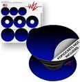 Decal Style Vinyl Skin Wrap 3 Pack for PopSockets Smooth Fades Blue Black (POPSOCKET NOT INCLUDED)
