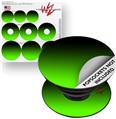 Decal Style Vinyl Skin Wrap 3 Pack for PopSockets Smooth Fades Green Black (POPSOCKET NOT INCLUDED)