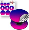 Decal Style Vinyl Skin Wrap 3 Pack for PopSockets Smooth Fades Hot Pink Blue (POPSOCKET NOT INCLUDED)