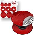 Decal Style Vinyl Skin Wrap 3 Pack for PopSockets Raining Red (POPSOCKET NOT INCLUDED)