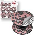 Decal Style Vinyl Skin Wrap 3 Pack for PopSockets WraptorCamo Old School Camouflage Camo Pink (POPSOCKET NOT INCLUDED)