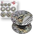 Decal Style Vinyl Skin Wrap 3 Pack for PopSockets Marble Granite 01 Speckled (POPSOCKET NOT INCLUDED)