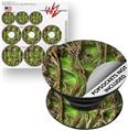 Decal Style Vinyl Skin Wrap 3 Pack for PopSockets WraptorCamo Grassy Marsh Camo Neon Green (POPSOCKET NOT INCLUDED)