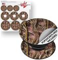 Decal Style Vinyl Skin Wrap 3 Pack for PopSockets WraptorCamo Grassy Marsh Camo Pink (POPSOCKET NOT INCLUDED)