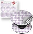 Decal Style Vinyl Skin Wrap 3 Pack for PopSockets Houndstooth Lavender (POPSOCKET NOT INCLUDED)