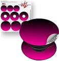 Decal Style Vinyl Skin Wrap 3 Pack works with PopSockets Smooth Fades Hot Pink Black (POPSOCKET NOT INCLUDED)