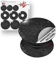 Decal Style Vinyl Skin Wrap 3 Pack for PopSockets Stardust Black (POPSOCKET NOT INCLUDED)