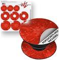 Decal Style Vinyl Skin Wrap 3 Pack for PopSockets Stardust Red (POPSOCKET NOT INCLUDED)