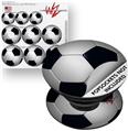 Decal Style Vinyl Skin Wrap 3 Pack for PopSockets Soccer Ball (POPSOCKET NOT INCLUDED)