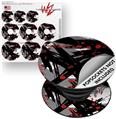 Decal Style Vinyl Skin Wrap 3 Pack for PopSockets Abstract 02 Red (POPSOCKET NOT INCLUDED)