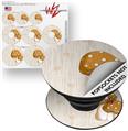 Decal Style Vinyl Skin Wrap 3 Pack for PopSockets Mushrooms Orange (POPSOCKET NOT INCLUDED)