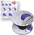 Decal Style Vinyl Skin Wrap 3 Pack for PopSockets Mushrooms Purple (POPSOCKET NOT INCLUDED)
