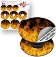 Decal Style Vinyl Skin Wrap 3 Pack for PopSockets Open Fire (POPSOCKET NOT INCLUDED)