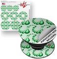 Decal Style Vinyl Skin Wrap 3 Pack for PopSockets Petals Green (POPSOCKET NOT INCLUDED)