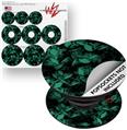 Decal Style Vinyl Skin Wrap 3 Pack for PopSockets Skulls Confetti Seafoam Green (POPSOCKET NOT INCLUDED)