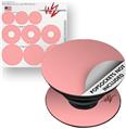 Decal Style Vinyl Skin Wrap 3 Pack for PopSockets Solids Collection Pink (POPSOCKET NOT INCLUDED)