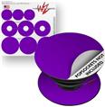 Decal Style Vinyl Skin Wrap 3 Pack for PopSockets Solids Collection Purple (POPSOCKET NOT INCLUDED)